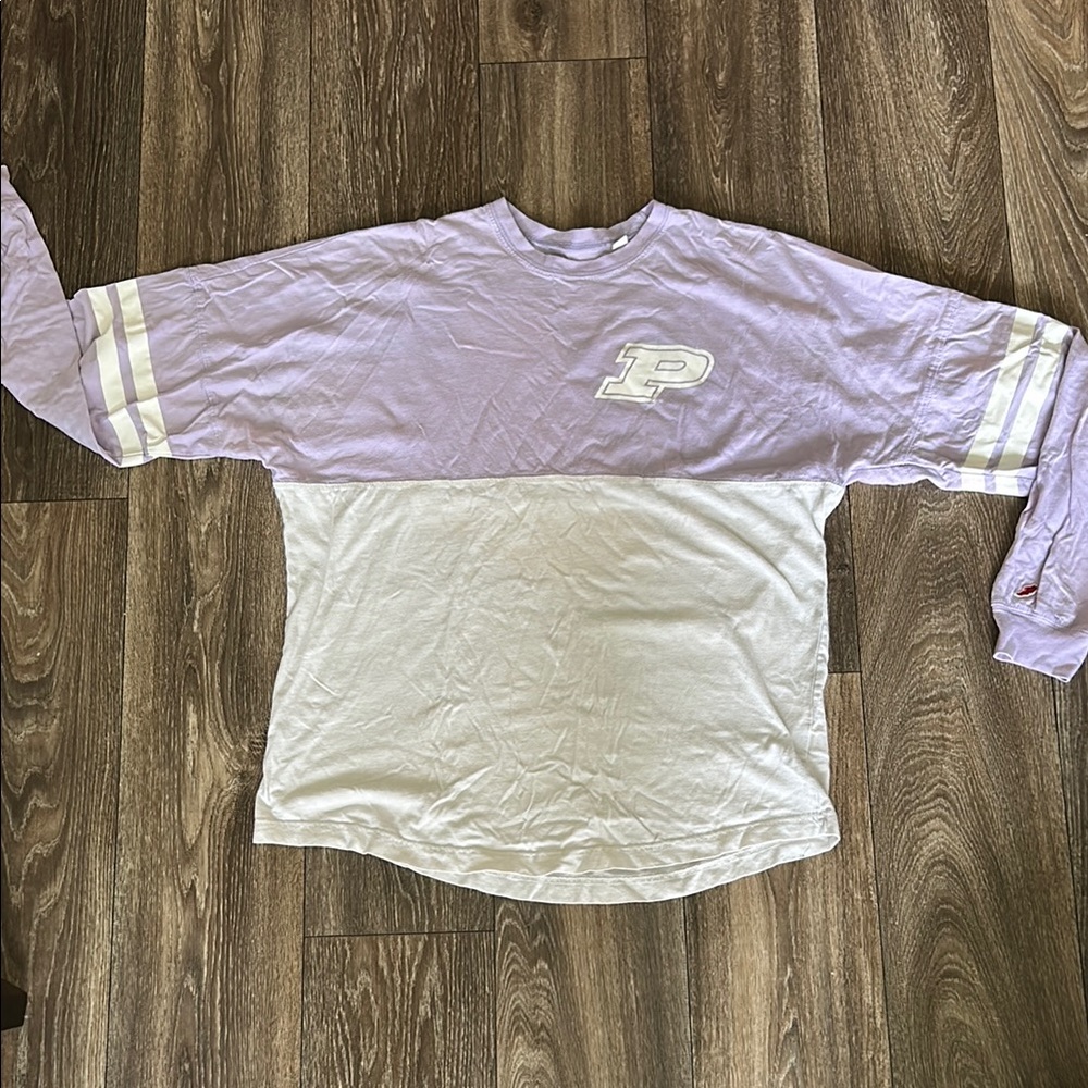 Purdue Purple and White Long Sleeve Women's Small Shirt